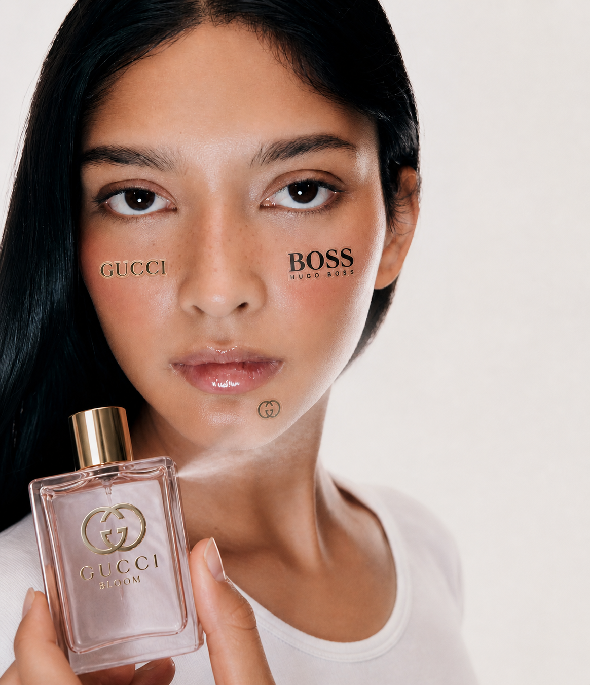 Promo model for panthe commercial