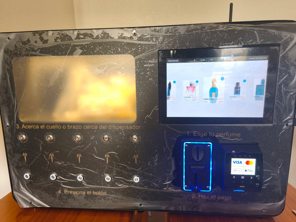 Brand new perfume vending machine by Panthe